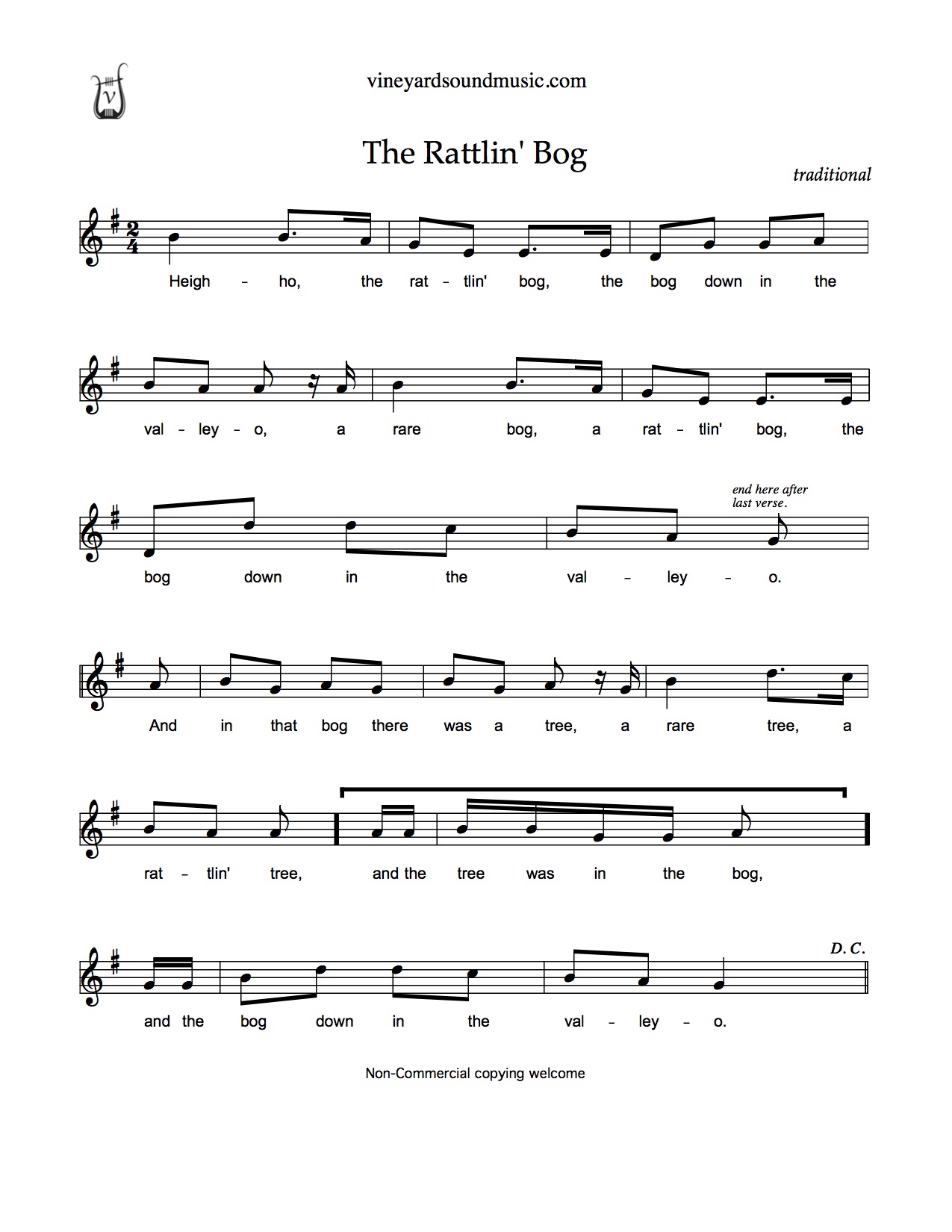 Rattlin bog lyrics carlyle