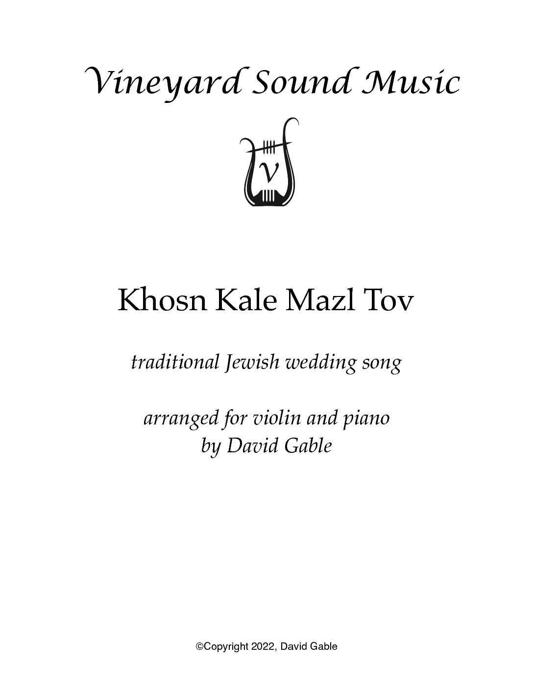 Hevenu Shalom Aleichem for four violins Sheet music for Violin (Mixed  Quartet)