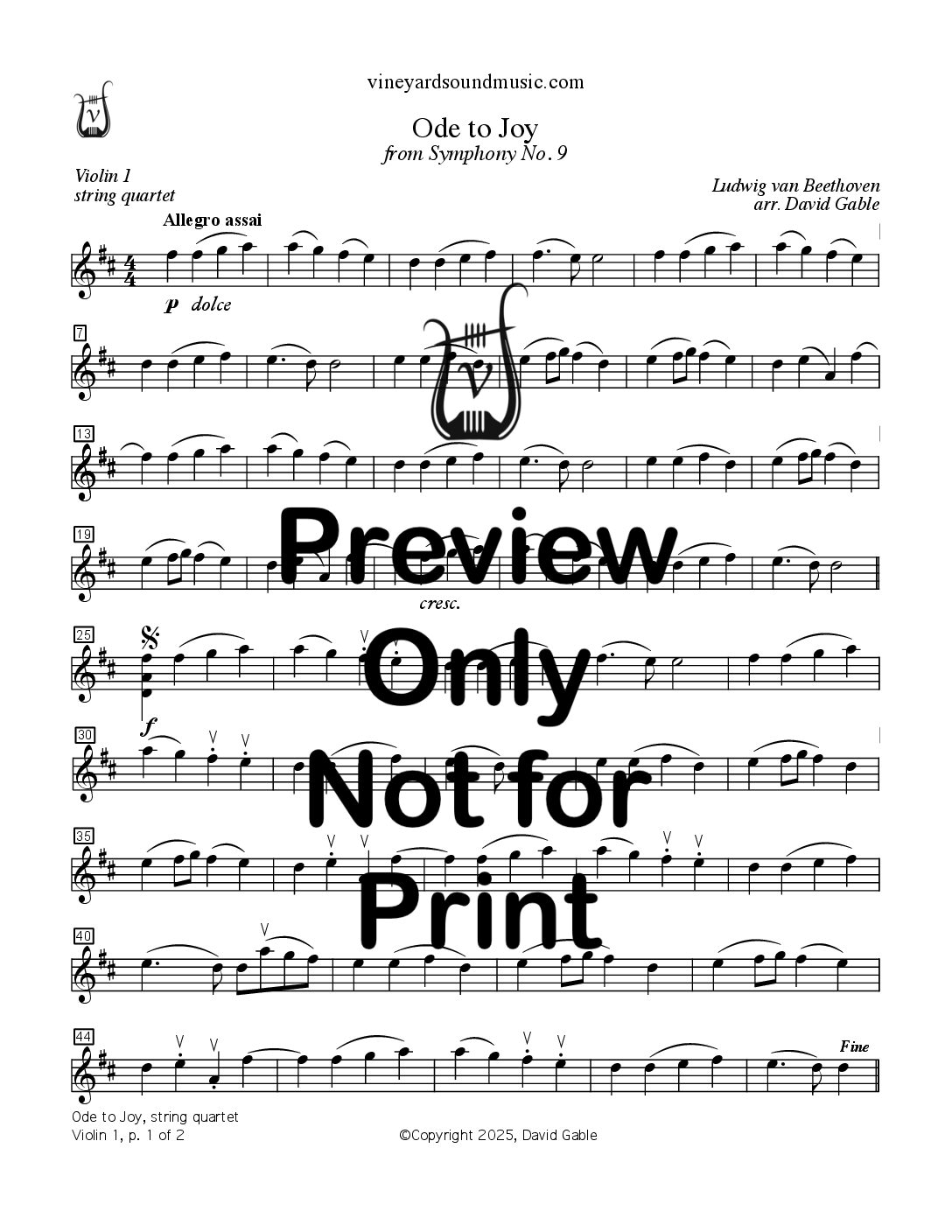 Ode to Joy (string quartet)